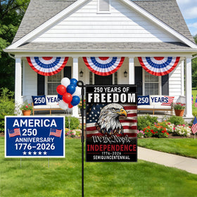 Leadinor durable burlap flag texture for outdoor resilience.