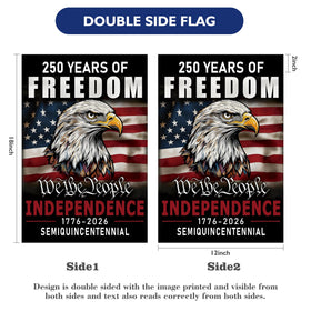 Leadinor patriotic garden flag eagle closeup showing vibrant color.