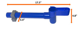 Leaf Bone skimmer kit in-ground installation works with a movable wooden base.