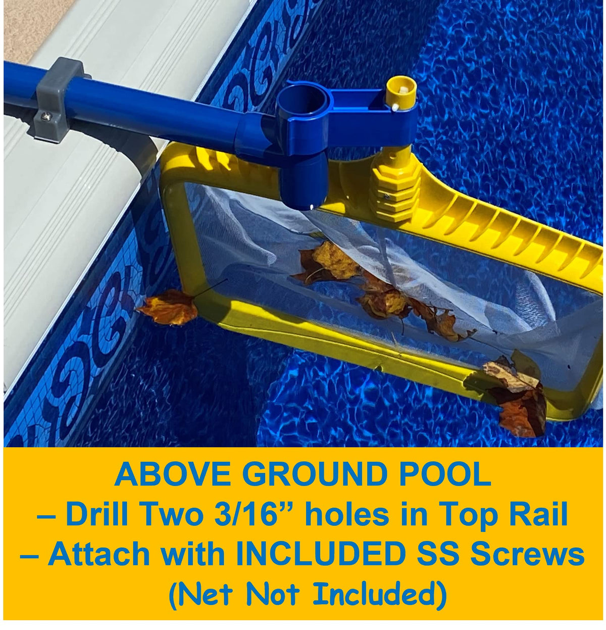 Leaf Bone skimmer kit moveable base lets you position for better flow.