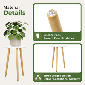 Leaf&lull indoor plant stand shown in living room for elegance