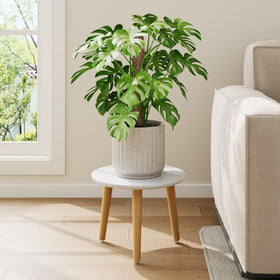 Leafandlull plant stand top view showing 11-inch pot opening
