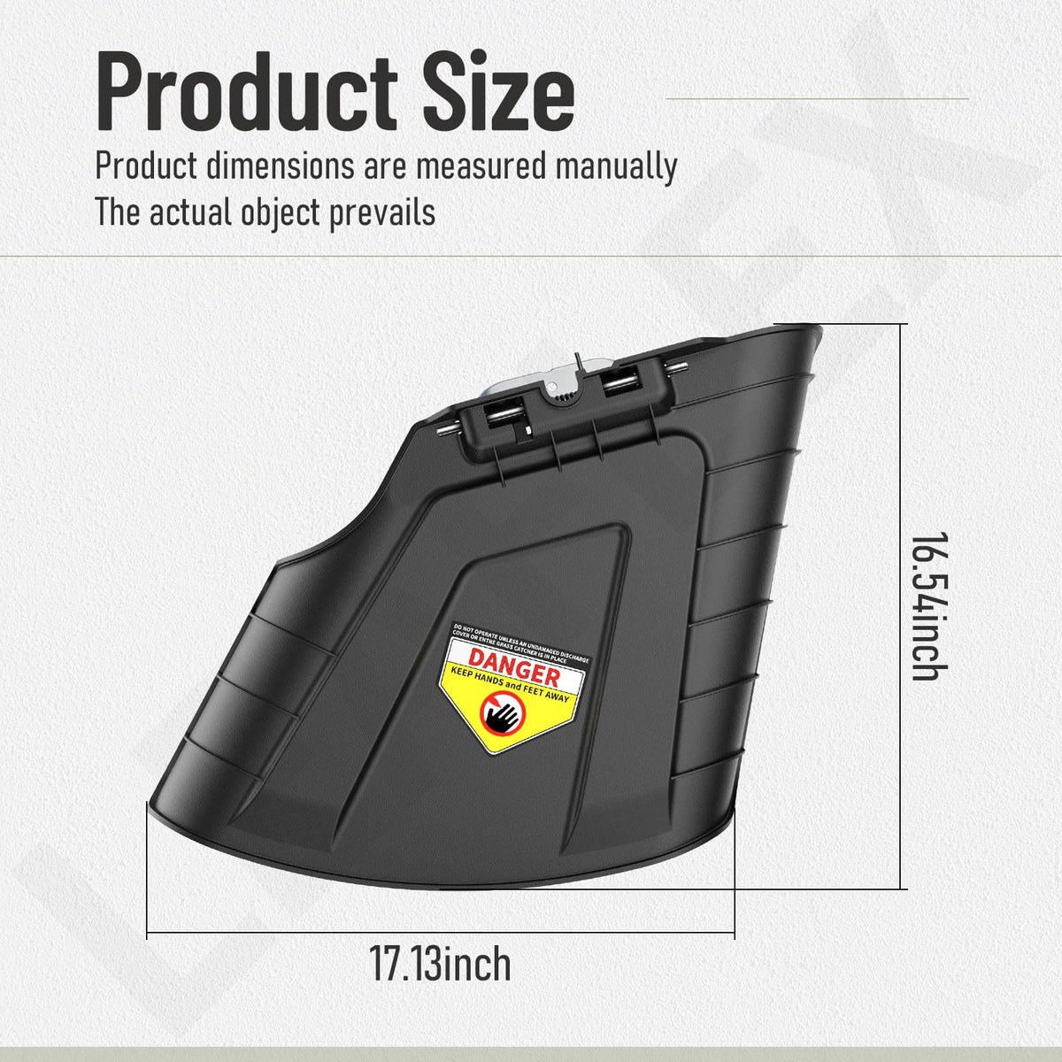 Leaflex chute assembly front view highlights precise fit with compatible models.