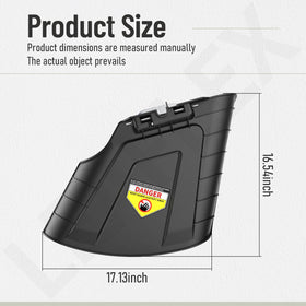 Leaflex chute assembly front view highlights precise fit with compatible models.