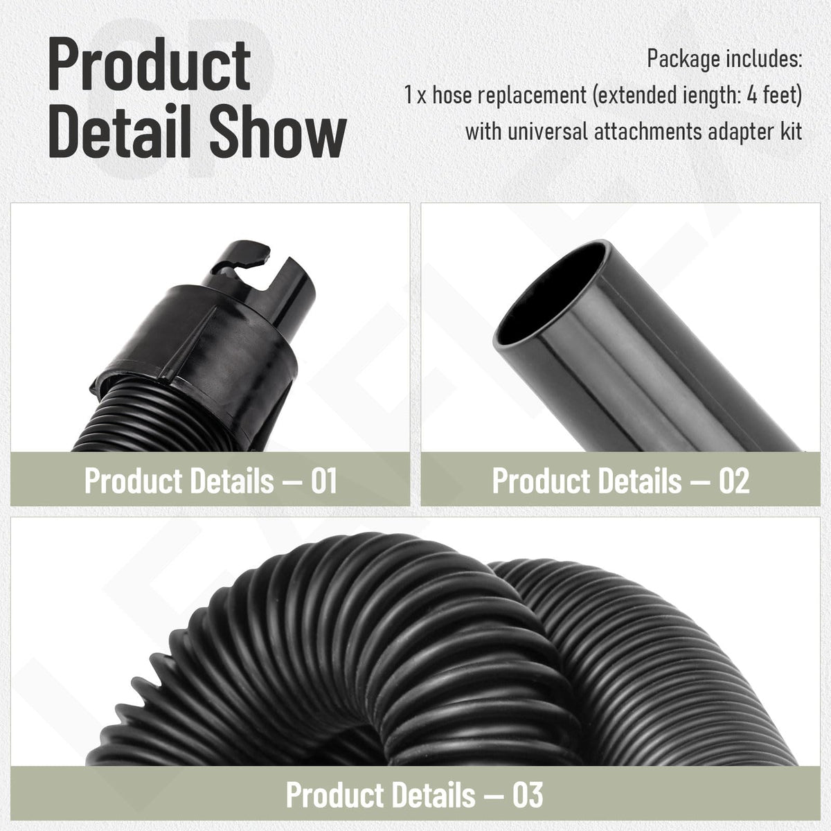 LEAFLEX hose compatible with BB850–BB1200 series enabling broader reach.
