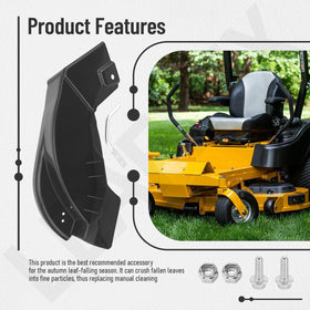 LeafFlex easy installation helps optimize your mulching setup