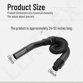 LEAFLEX universal attachments kit demonstrates quick, adaptable connections for multiple Or-eck vacuum models.