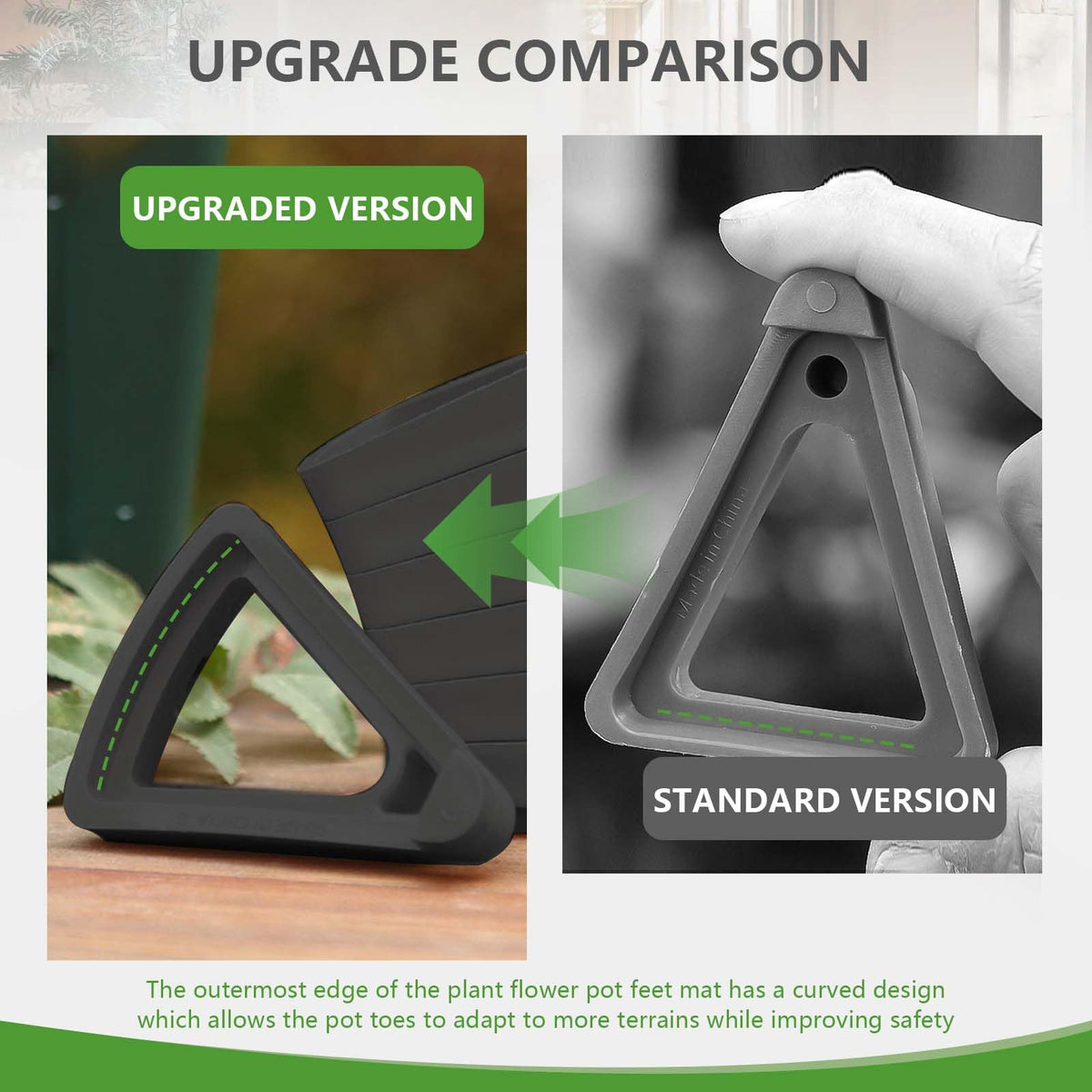 LeafLassie PP material feet are durable for long outdoor use.