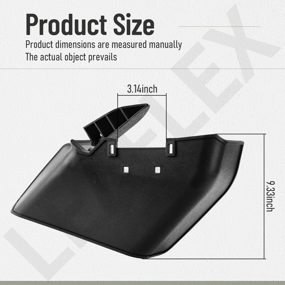 Leaflex 121-2319 side discharge chute in packaging ready for quick replacement and setup.
