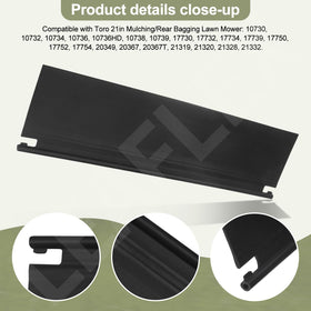 Leaflex trailing flap shield installation guide illustrates simple screw-in fit.