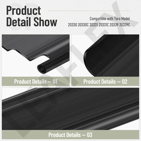 Leaflex Trailing Shield installation close-up highlights anchor screws.