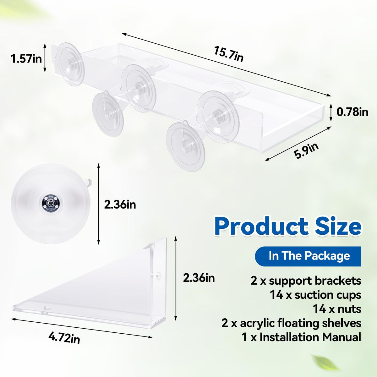 Leafory window shelf edge protection prevents slips and spills.