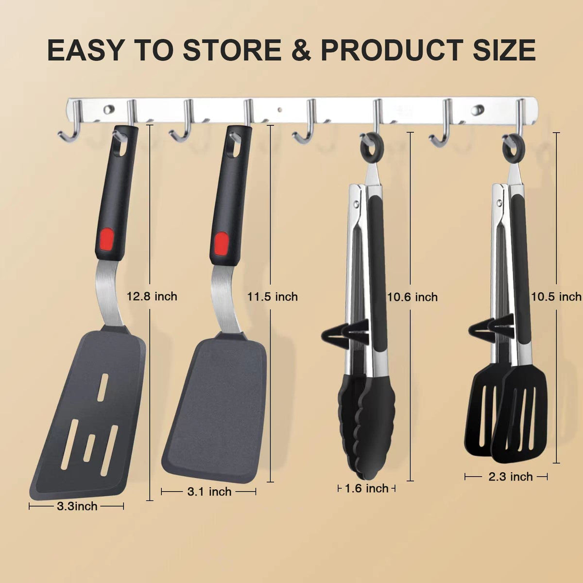 Leakind dishwasher-safe design with hanging stand for drying.