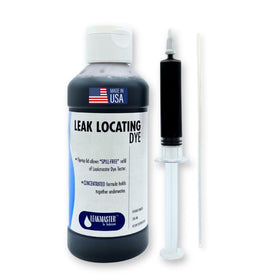 Leakmaster pool leak detection kit dye shows clear underwater leaks for quick pinpointing