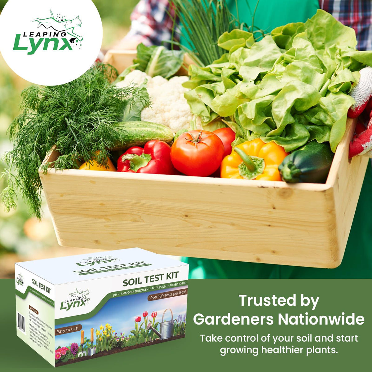 Leaping Lynx kit designed for indoor and outdoor use across lawns, beds, and containers.