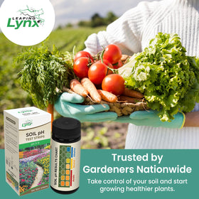 Packaging and contents of Leaping Lynx soil pH kit