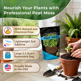 Leaves and Soul peat moss bag sealed, ready for long-term storage and fresh odor-free use.