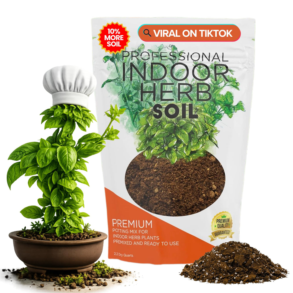 Leaves and Soul 2.2-quart resealable bag adds value with easy storage.