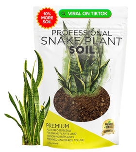 Leaves and Soul snake plant soil bag ready for repotting