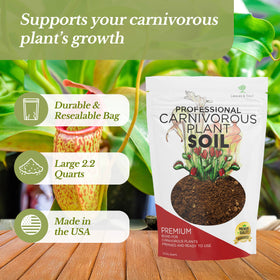 Leaves and Soul soil mix closeup texture highlighting peat moss and perlite for moisture balance.