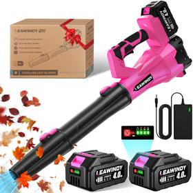 LEAWINDY cordless blower with a compact design for easy storage and light daily yard work.