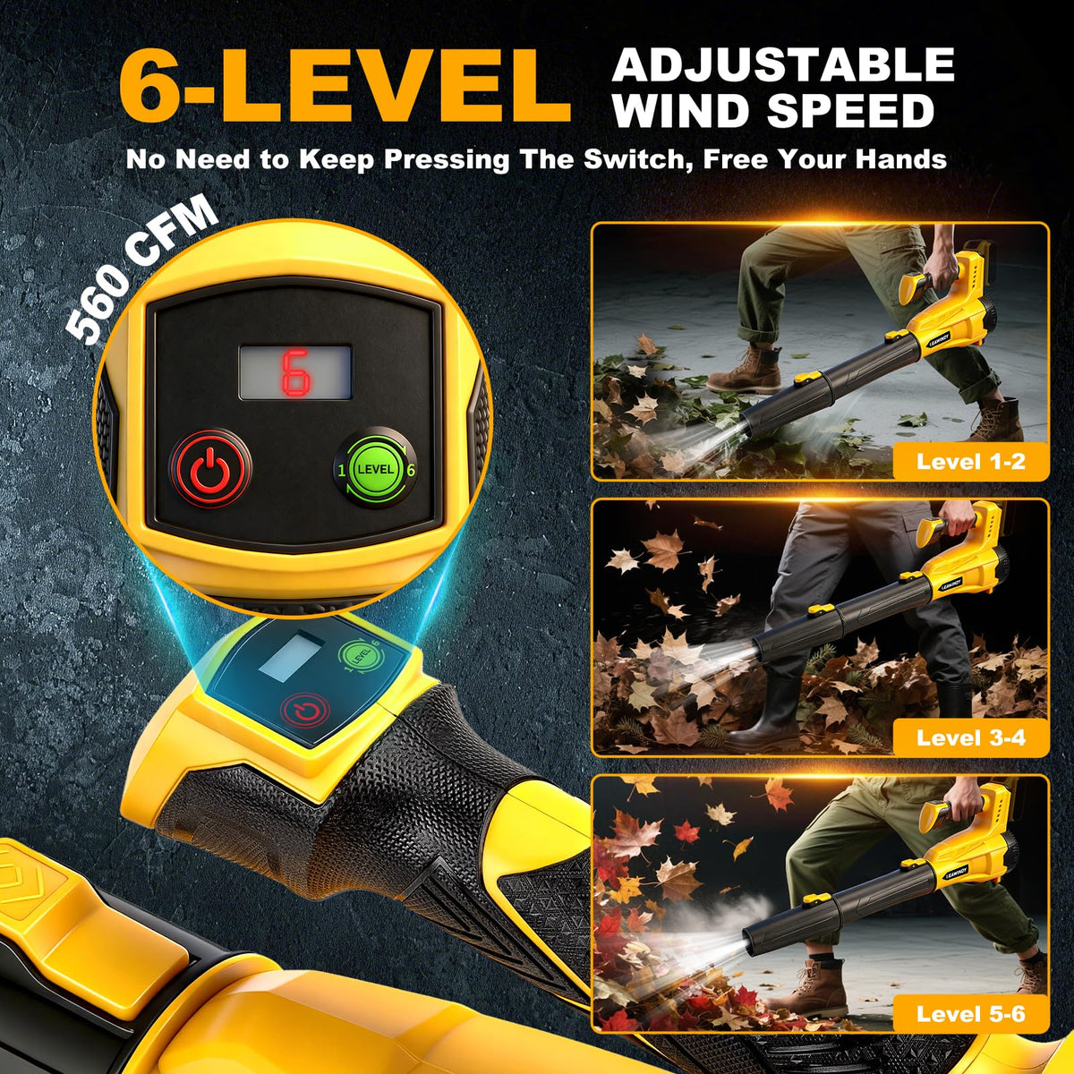 LEAWINDY non-slip grip reduces fatigue during long sessions