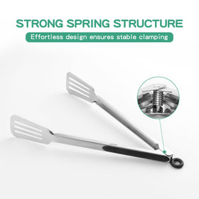 Lebabo metal tongs easy-lock mechanism shown in action.