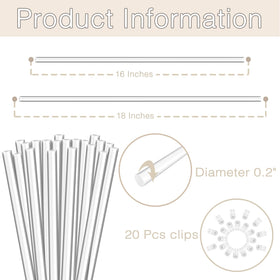 LECAMEBOR 20 clips securely attach plants for tidy growth.