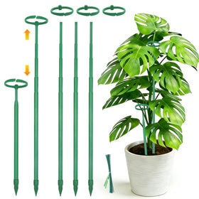 LECAMEBOR telescoping monstera stake at 12.5 inches supports growing plants gently