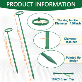 LECAMEBOR extendable stake reaches 48.4 inches for mature climbers