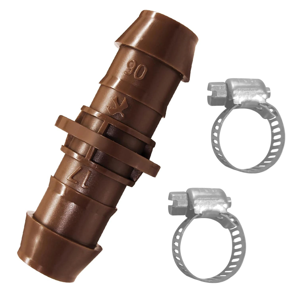 LECTO universal coupler for 5/8, 1/2, and 0.700 inch tubing enabling quick field repairs.