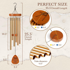 Leebbsin Nana wind chime uses wooden pendants for natural charm.