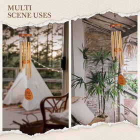 Leebbsin Six-tube wind chime delivers soothing tones in breezy home corners