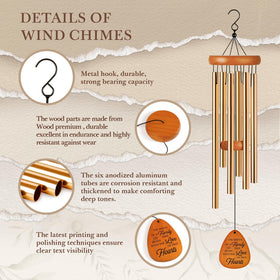 Leebbsin Weatherproof wind chime blends indoor and outdoor ambiance