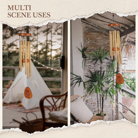 Leebbsin wind chime suitable for indoors and outdoors.