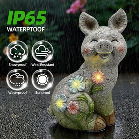 Leekung pig statue on front porch or window sill adds charm.