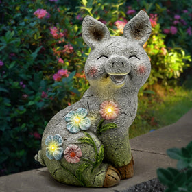Leekung pig statue makes a thoughtful garden gift for mom or friend.