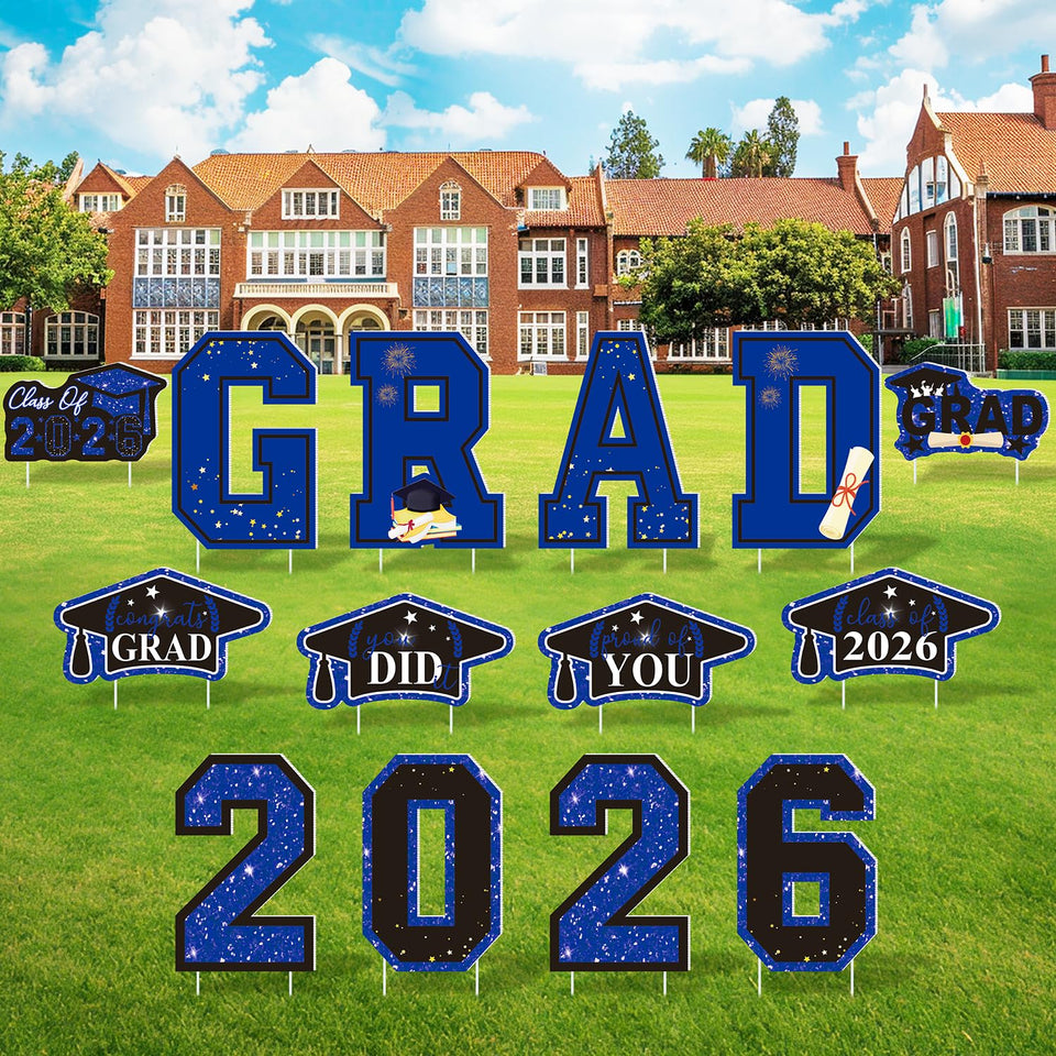 Leetous 2026 graduation yard signs for bold outdoor visibility