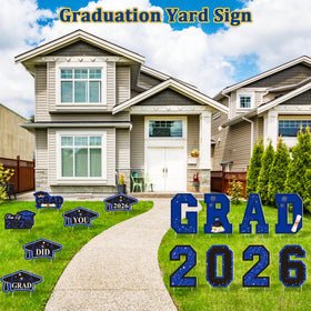 Leetous GRAD and 2026 letters create eye-catching ceremony decor