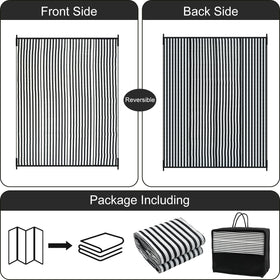 LEEVAN reversible striped design adds fresh style to garden or deck.