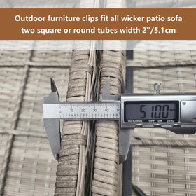 LeewooJardin hand-installation demonstrates tool-free setup for wicker furniture.