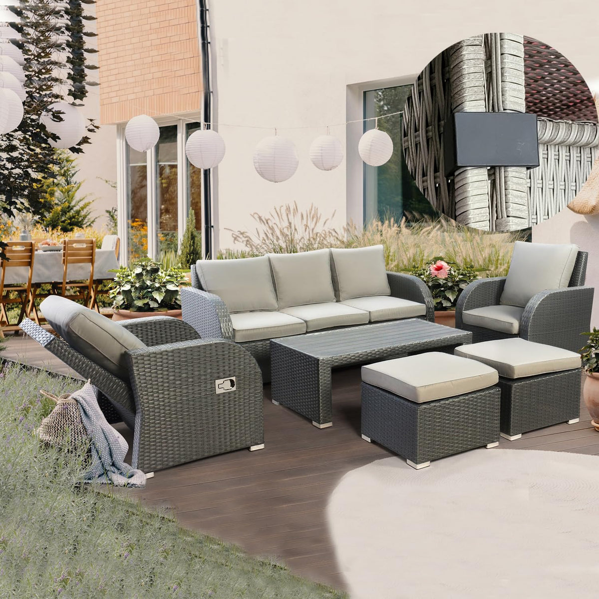 LeewooJardin versatile clips suitable for balcony chairs, desks, and more.