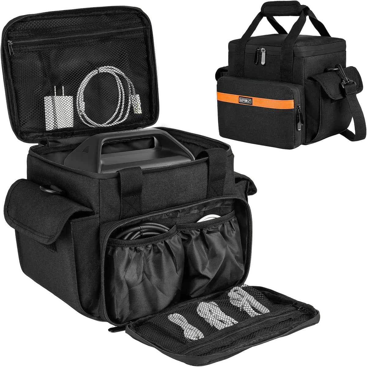 LEFOR-Z carrying case exterior view shows rugged, weather-ready construction for travel.