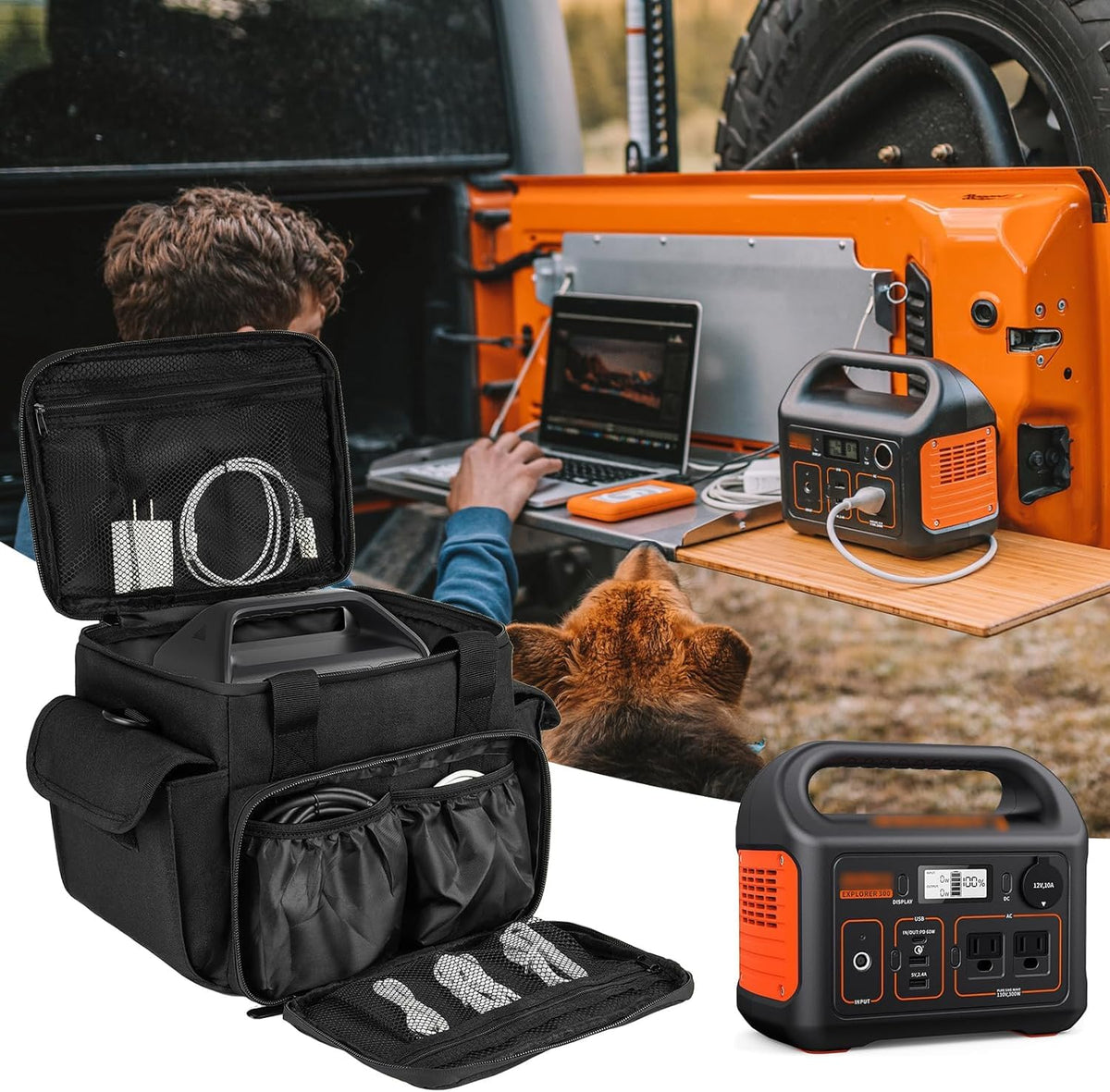 LEFOR-Z carrying case front pocket enables fast access to essentials.