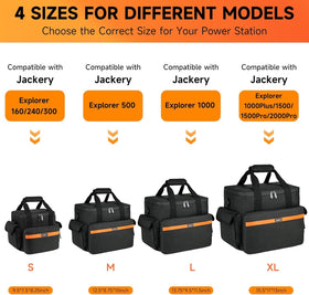 LEFOR-Z carrying case inner lining cushions power stations against dust and scratches.