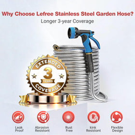 Lefree 10-pattern sprayer nozzle expanding watering options for garden and cleaning