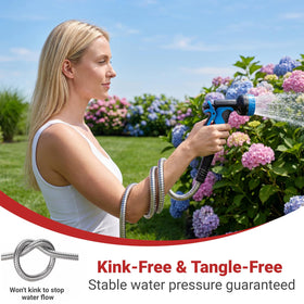Lefree adjustable water flow for gentle irrigation or powerful sprays