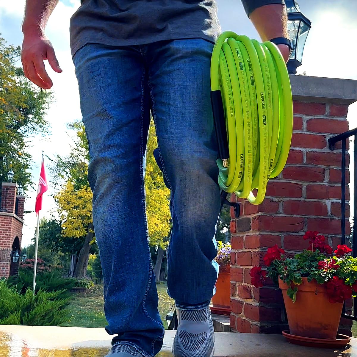 Flexzilla hose designed for cold-weather cleaning in subzero environments.