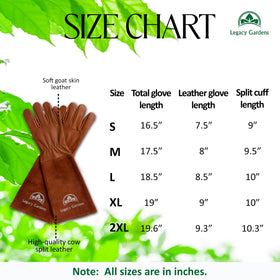 Legacy Gardens breathable goatskin leather keeps hands cool and comfortable all day.