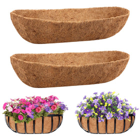 Legigo coco liner for window box keeps soil contained and roots hydrated